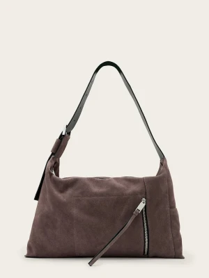 AllSaints torebka damska zamszowa ALBA brązowy
