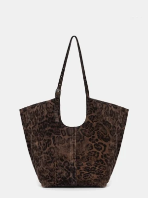 AllSaints torebka shopper damska zamszowa ARA