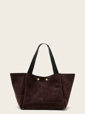 AllSaints torebka shopper damska zamszowa ROSALIE