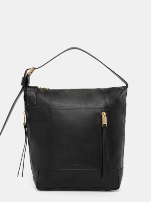 AllSaints torebka skórzana ALBA kolor czarny W246XC