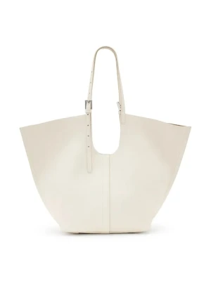 AllSaints torebka skórzana ARA kolor biały W312XC