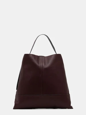 AllSaints torebka skórzana ASHA kolor czerwony W400XC