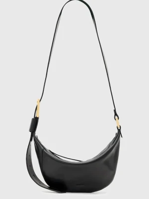 AllSaints torebka skórzana LUNA kolor czarny W192XD
