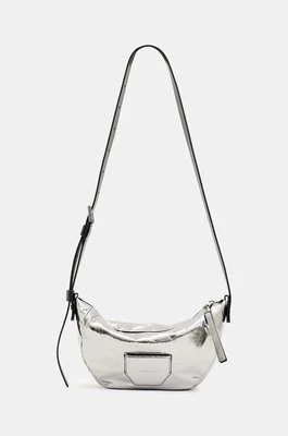 AllSaints torebka skórzana MADEA CROSSBODY kolor srebrny W231XB