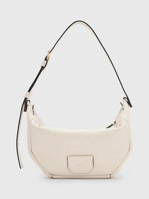 AllSaints torebka skórzana MADEA SHOULDER BAG kolor biały W348XB