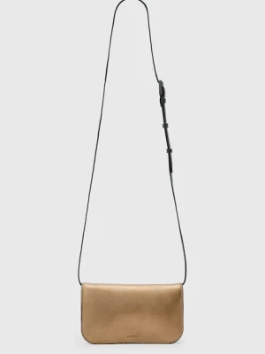 AllSaints torebka skórzana MAEVE kolor złoty W275XD