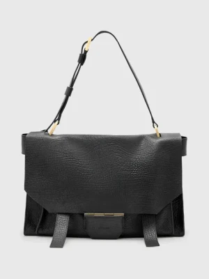 AllSaints torebka skórzana URSA kolor czarny W115XC