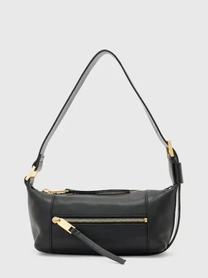 AllSaints torebka skórzana VEGA kolor czarny W196XD