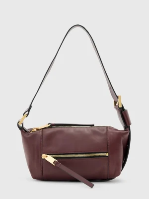AllSaints torebka skórzana VEGA kolor czerwony W196XD