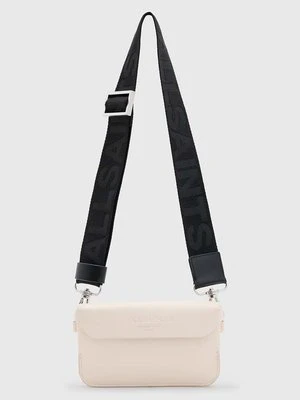 AllSaints torebka skórzana ZOE CROSSBODY kolor beżowy W312XB