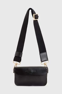 AllSaints torebka skórzana ZOE CROSSBODY kolor czarny W312XB