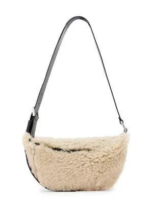 AllSaints torebka wełniana LUNA kolor beżowy W220XD