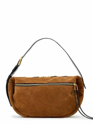 AllSaints torebka zamszowa