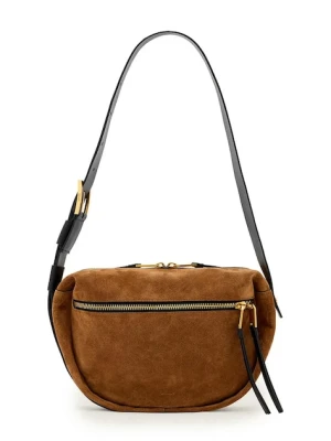 AllSaints torebka zamszowa