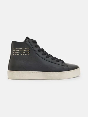 AllSaints trampki skórzane Tana High Top kolor czarny W110FB