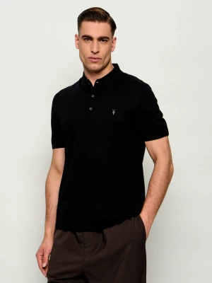 AllSaints Wełniane polo Ramskull | Slim Fit