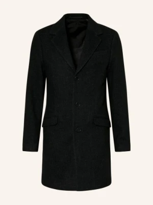 Allsaints Wełniany Płaszcz Caspian schwarz