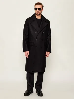 AllSaints Wełniany płaszcz CURRAN