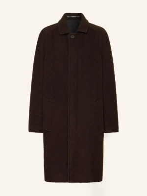 Allsaints Wełniany Płaszcz Duke braun
