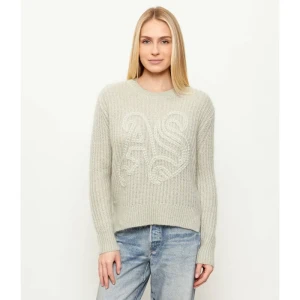 AllSaints Wełniany sweter CHAIN | Loose fit