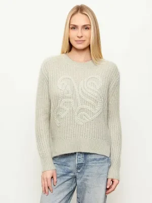 AllSaints Wełniany sweter CHAIN | Loose fit