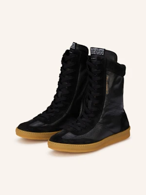 Allsaints Wysokie Sneakersy Louise schwarz