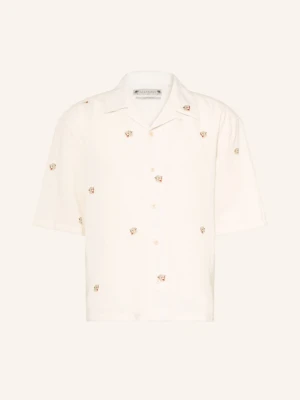 Allsaints Wzorzysta Koszula Feline O Luźnym Kroju Z Lnu beige