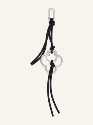 Allsaints Zawieszka Do Kluczy Club schwarz CZARNY