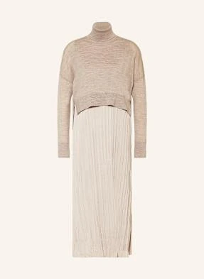 Allsaints Zestaw Vittoria: Sukienka Plisowana I Golf beige