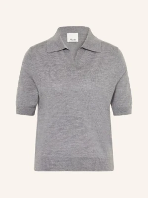 Allude Dzianinowa Koszulka Polo grau