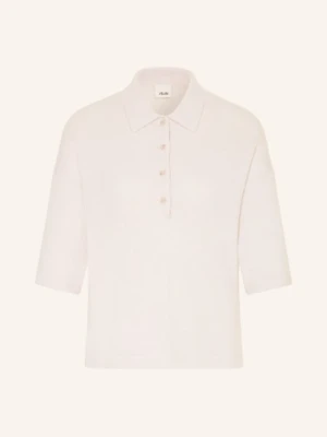 Allude Dzianinowa Koszulka Polo Z Kaszmiru grau