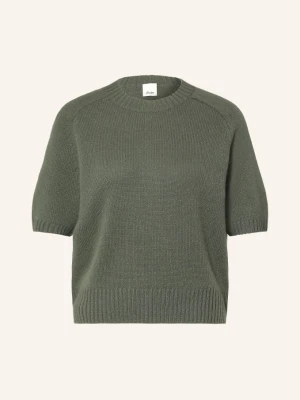 Allude Dzianinowa Koszulka Z Dzianiny Kaszmirowej gruen KHAKI