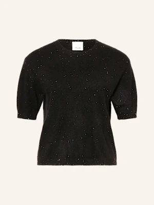 Allude Dzianinowa Koszulka Z Kaszmiru I Jedwabiu schwarz