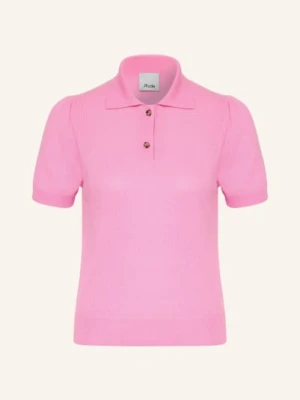 Allude Dzianinowa Koszulka Z Kaszmiru pink