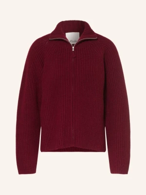 Allude Kardigan Z Kaszmiru rot CIEMNOCZERWONY