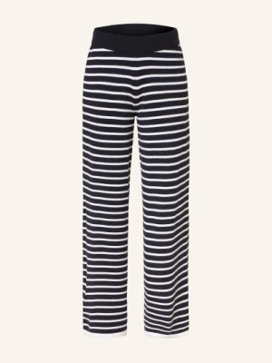 Allude Spodnie Z Dzianiny Z Kaszmiru blau