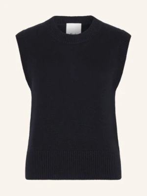 Allude Sweter Bez Rękawów Z Kaszmiru blau