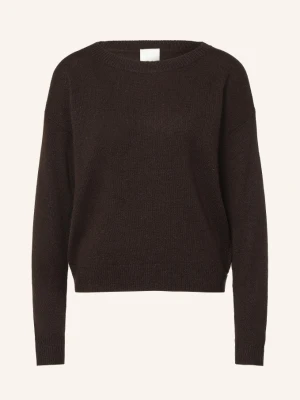 Allude Sweter Z Kaszmiru braun CIEMNOBRĄZOWY