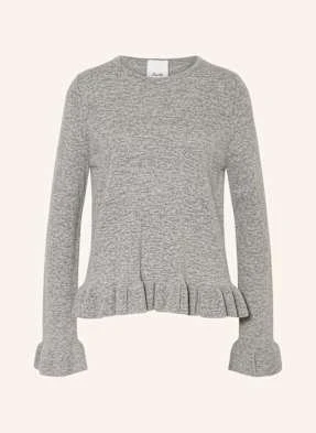 Allude Sweter Z Kaszmiru I Z Wolantami grau