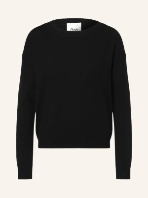 Allude Sweter Z Kaszmiru schwarz CZARNY