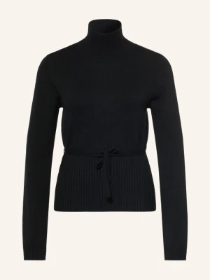 Allude Sweter Z Kaszmiru schwarz CZARNY