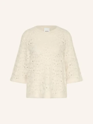 Allude Sweter Z Kaszmiru Z Rękawami 3/4 weiss