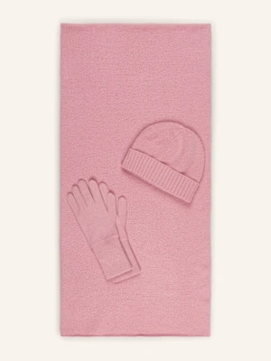 Allude Zestaw: Szalik, Czapka I Rękawiczki rosa