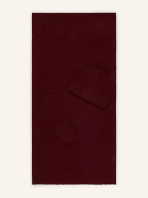 Allude Zestaw: Szalik, Czapka I Rękawiczki rot