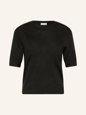 Almada Label Bluzka Z Dzianiny Paloma Z Dodatkiem Jedwabiu schwarz