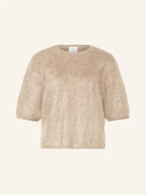 Almada Label Dzianinowa Koszulka Fei Z Kaszmiru beige