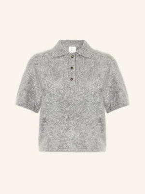 Almada Label Koszulka Polo Z Dzianiny Maika Z Kaszmiru grau
