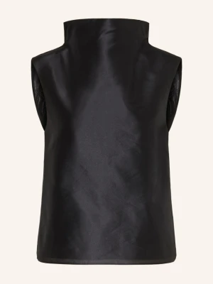 Almada Label Top Koszulowy Kiera Z Jedwabiem schwarz CZARNY