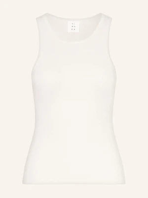 Almada Label Top Z Dzianiny Luna Z Wełny Merino Z Dodatkiem Kaszmiru weiss