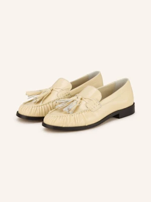 Alohas Lakierowane Loafersy Marietta weiss